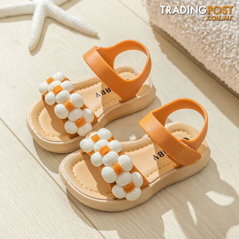 Orange / 30inner17.5cmZippay Children's Slippers Summer Girls and Boys Bathroom Home Anti slip Beach Shoes Soft Soled Baby Sandals
