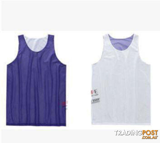 Purple / LZippay Double-sides Wearing Ultra-light Breathable Basketball Jersey Reversible Sport Jerseys Big Size Training Jersey Gym Jerseys
