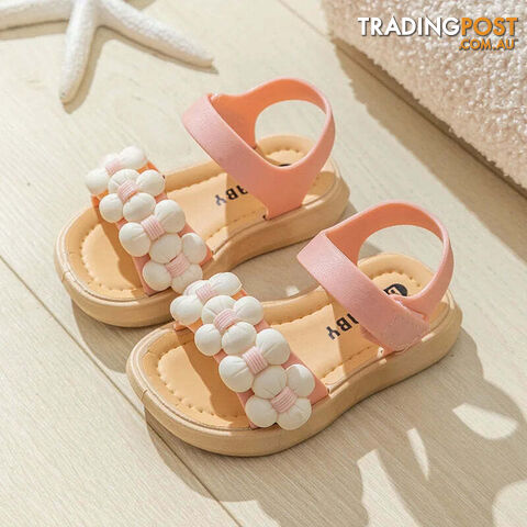 Pink / 32inner18.5cmZippay Children's Slippers Summer Girls and Boys Bathroom Home Anti slip Beach Shoes Soft Soled Baby Sandals