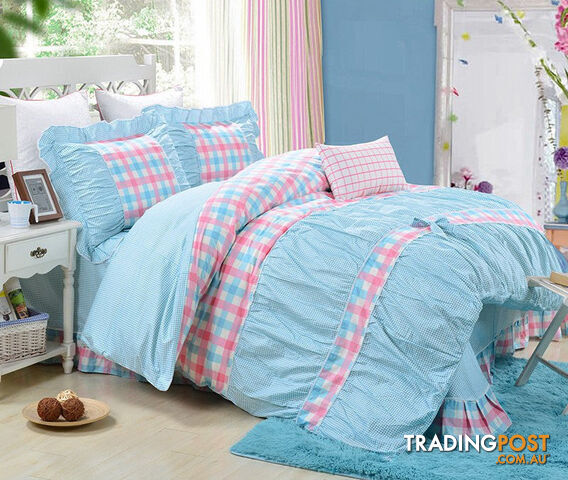 14 / KingZippay 100% Cotton Classic Princess Polka Dot Girls Bedding Sets Bedroom Bed Sheet Duvet Cover Pillowcase Twin Queen King size