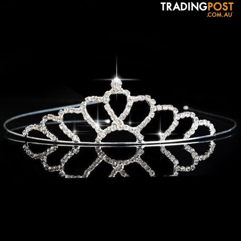 21Zippay Princess Wedding Bridal Bridesmaid Tiara Crown Headband Girls Crystal Rhinestone Jewelry hair Accessories Bride Head Ornament