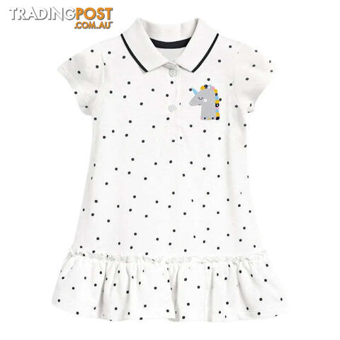 S1251 photo / 4YZippay Girls Casual Clothes Cotton Lovely Kids Summer Dress for Toddler Infant Children