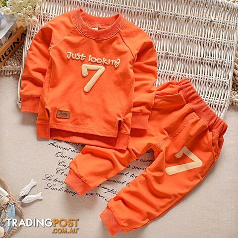 Orange / 24MZippay Brand SK 2-6 Autumn Children Clothing Sets Boys Girls Warm Long Sleeve Sweaters+Pants Fashion Kids Clothes Sports Suit for Girls