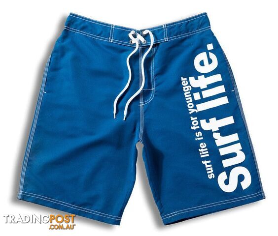 Blue / LZippay Brand Male Beach Shorts Active Bermuda Quick-drying Man Swimwear Swimsuit XXXL Size Boxer Trunks Men Bottoms Boardshorts
