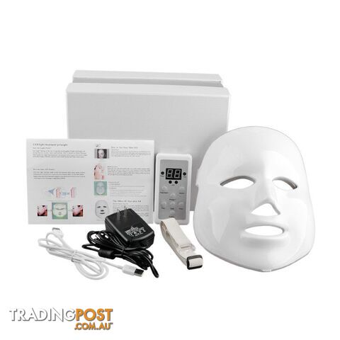3 color / UK plugZippay NEW Korean Photodynamic LED Facial Mask Home Use Beauty Instrument Anti acne Skin Rejuvenation LED Photodynamic Beauty Face Mask