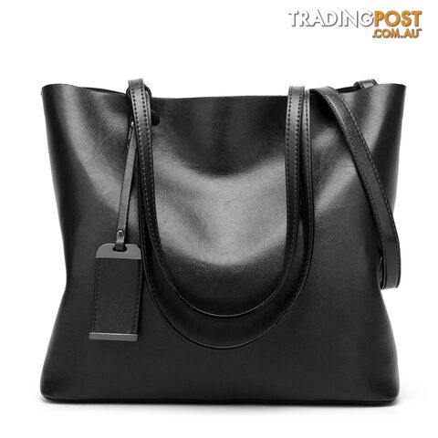 blackZippay Shoulder Bags for Women Oil Wax Leather Handbag Tote Crossbody Bag Women Luxury Handbag Women Bags Designer Handbag