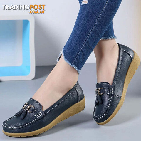 Dark Blue / 37Zippay Women Shoes Women Sports Shoes With Low Heels Loafers Slip On Casual Sneaker Zapatos Mujer White Shoes Female Sneakers Tennis
