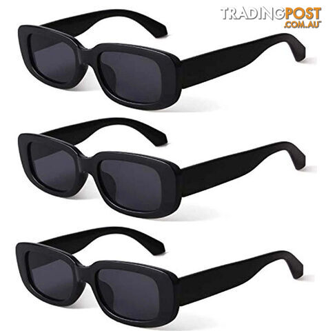01 3pcsZippay Classic Retro Square Sunglasses Women Brand Vintage Travel Small Rectangle Sun Glasses