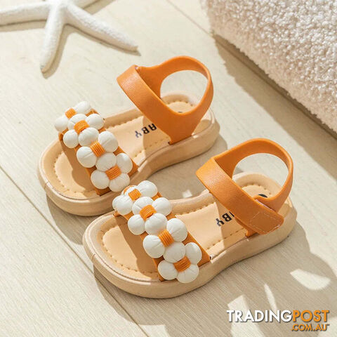 Orange / 32inner18.5cmZippay Children's Slippers Summer Girls and Boys Bathroom Home Anti slip Beach Shoes Soft Soled Baby Sandals