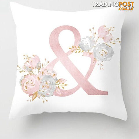 0Zippay Custom Pink Letter Decorative Cushion Cover Wedding Party Decoration Wedding Decorative Pillow Party Supplies Wedding Ornaments