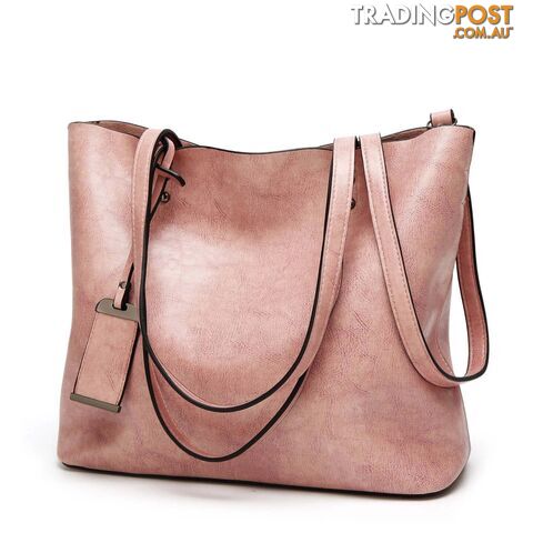 PinkZippay Shoulder Bags for Women Oil Wax Leather Handbag Tote Crossbody Bag Women Luxury Handbag Women Bags Designer Handbag