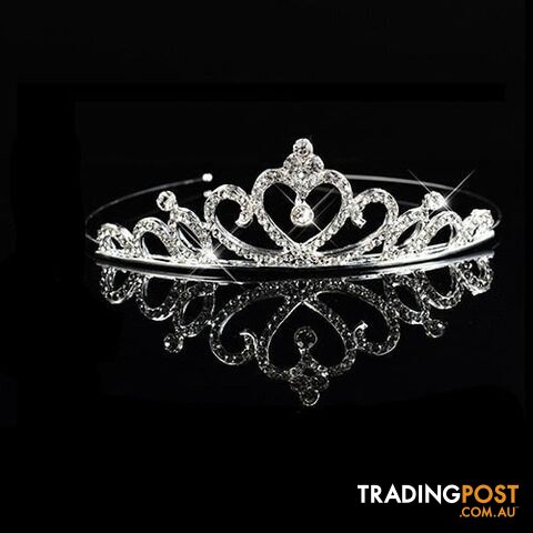 19Zippay Princess Wedding Bridal Bridesmaid Tiara Crown Headband Girls Crystal Rhinestone Jewelry hair Accessories Bride Head Ornament