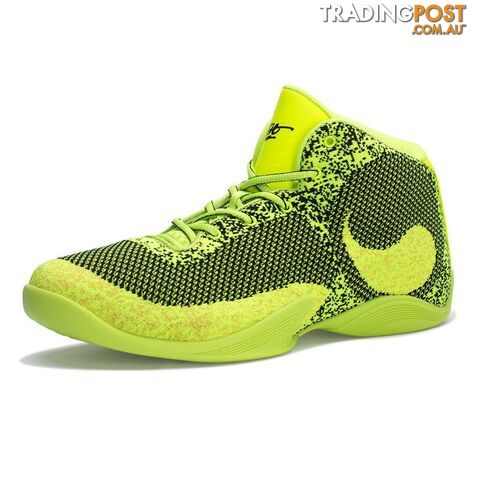 Yellow / 11Zippay Voit Basketball Shoes Woven embroidered Mens Sneakers High-Top Wavy Grip Wear Non-slip Breathable Outdoor Shoes 53M6031