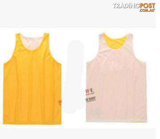 Yellow / XLZippay Double-sides Wearing Ultra-light Breathable Basketball Jersey Reversible Sport Jerseys Big Size Training Jersey Gym Jerseys