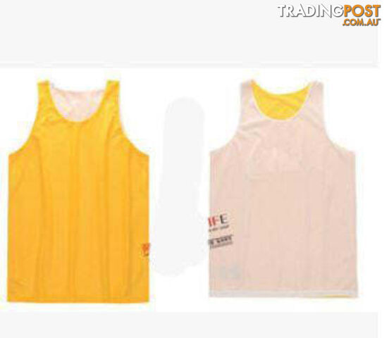 Yellow / XXLZippay Double-sides Wearing Ultra-light Breathable Basketball Jersey Reversible Sport Jerseys Big Size Training Jersey Gym Jerseys