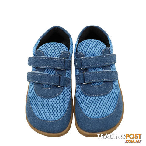 Navy / 2Zippay Minimalist Breathable Sports Running Shoes For Girls And Boys Kids Barefoot Sneakers