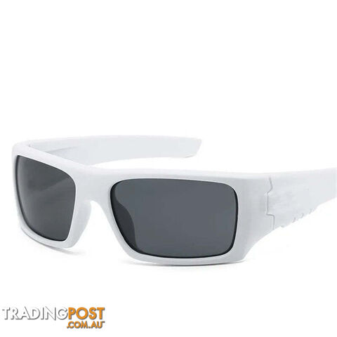 WHITEZippay Luxury Sunglasses Men Brand Design Fashion Sports Square Sun Glasses For Male Vintage Driving Fishing Shades Goggle UV400