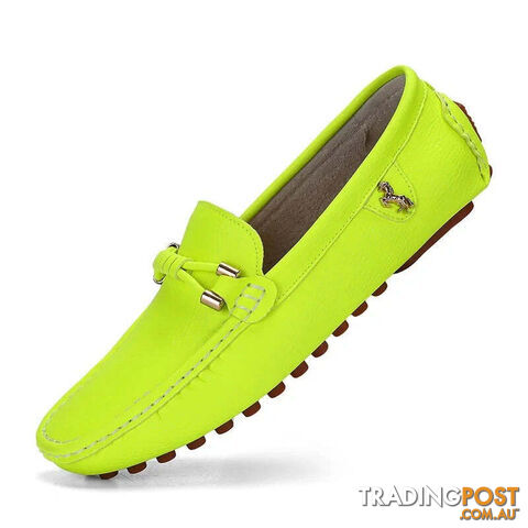 Fluorescent / 47Zippay Loafers Men Shoes Casual Driving Flats Slip-on Shoes Luxury Comfy Moccasins