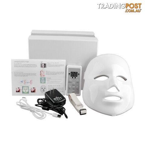 7 color / EU plugZippay NEW Korean Photodynamic LED Facial Mask Home Use Beauty Instrument Anti acne Skin Rejuvenation LED Photodynamic Beauty Face Mask