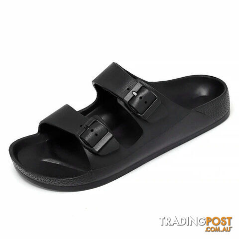Black / 43Zippay Women Men Slippers Soft Sandals Women Beach Casual Shoes EVA Slides Original Men Flip-flop