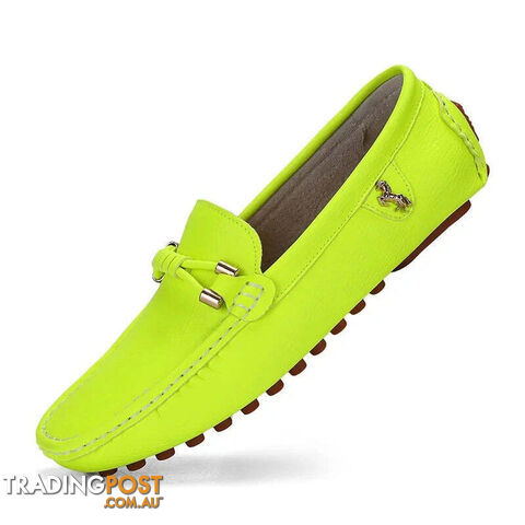 Fluorescent / 42Zippay Loafers Men Shoes Casual Driving Flats Slip-on Shoes Luxury Comfy Moccasins
