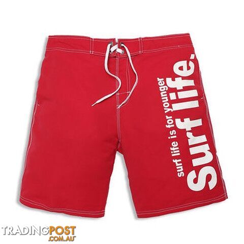 Red / SZippay Brand Male Beach Shorts Active Bermuda Quick-drying Man Swimwear Swimsuit XXXL Size Boxer Trunks Men Bottoms Boardshorts