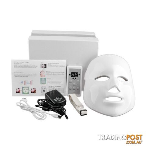 7 color / US plugZippay NEW Korean Photodynamic LED Facial Mask Home Use Beauty Instrument Anti acne Skin Rejuvenation LED Photodynamic Beauty Face Mask