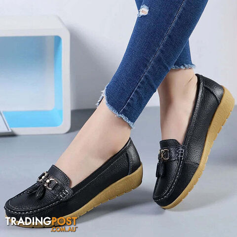 Black / 43Zippay Women Shoes Women Sports Shoes With Low Heels Loafers Slip On Casual Sneaker Zapatos Mujer White Shoes Female Sneakers Tennis