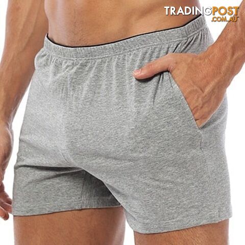 OR130-Gray / LZippay Boxer Cotton Underwear Boxershorts Sleep Men Swimming Briefs