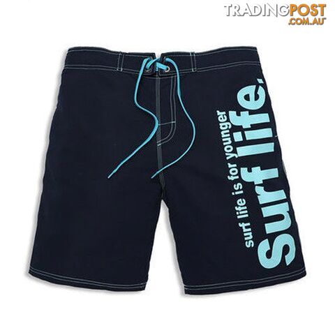 dark blue / SZippay Brand Male Beach Shorts Active Bermuda Quick-drying Man Swimwear Swimsuit XXXL Size Boxer Trunks Men Bottoms Boardshorts