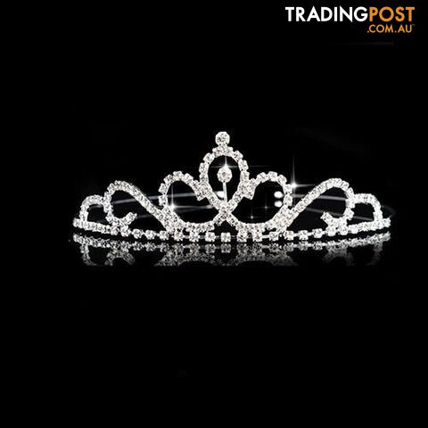 24Zippay Children Tiaras and Crowns Headband Kids Girls Bridal Crystal Crown Wedding Party Accessiories Hair Jewelry Ornaments Headpiece