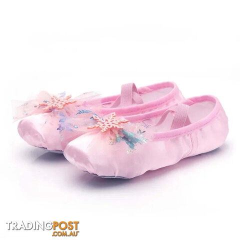 Cherry pink / 32Zippay Lovely Princess Dance Soft Soled Ballet Shoe Children Girls Cat Claw Chinese Ballerina Exercises Shoes