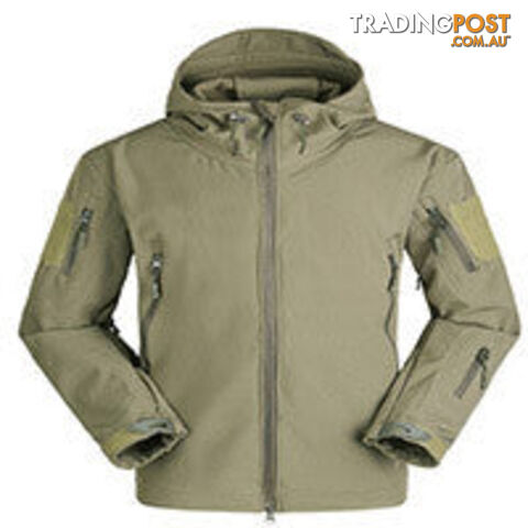army green / XXLZippay [NaturalHome] Brand Winter Men Outdoor Waterproof Windproof Mountaineering Jackets Sportswear TAD Shark Skin Softshell Jacket