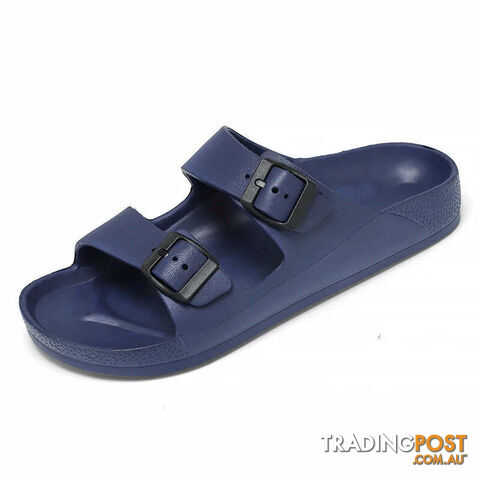Dark Blue / 39Zippay Women Men Slippers Soft Sandals Women Beach Casual Shoes EVA Slides Original Men Flip-flop