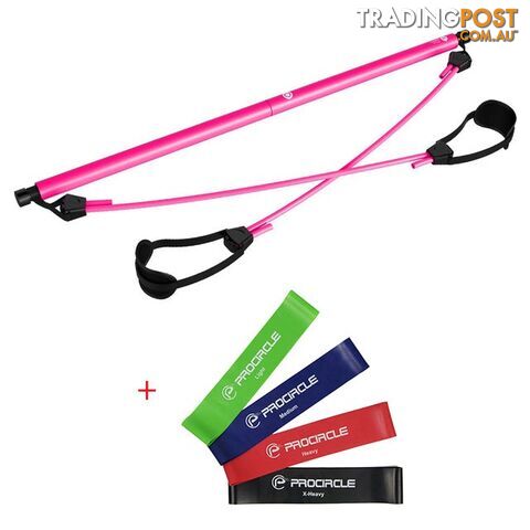 with Resistance bandZippay Pilates Bar Kit with Resistance Band Pilates Exercise Stick Toning Bar Fitness Home Yoga Gym, Body Workout