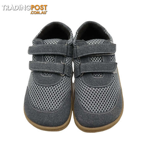 Gray / 37BZippay Minimalist Breathable Sports Running Shoes For Girls And Boys Kids Barefoot Sneakers