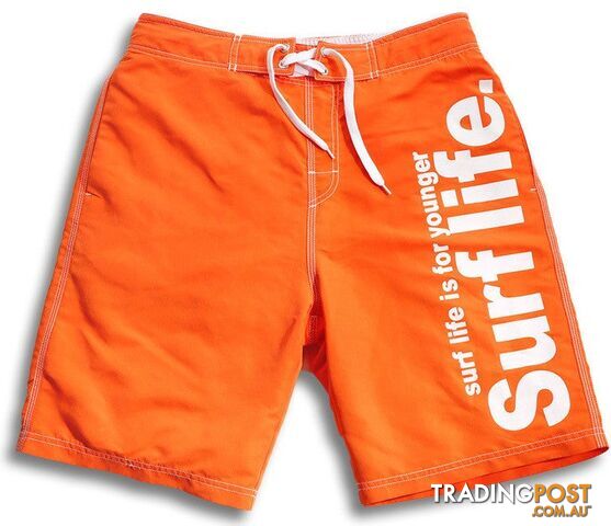Orange / XLZippay Brand Male Beach Shorts Active Bermuda Quick-drying Man Swimwear Swimsuit XXXL Size Boxer Trunks Men Bottoms Boardshorts