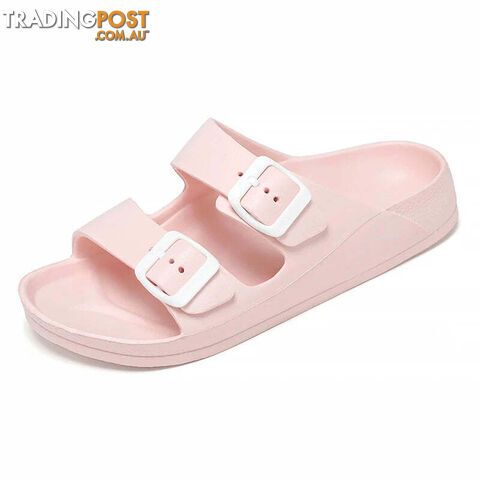 Pink / 37Zippay Women Men Slippers Soft Sandals Women Beach Casual Shoes EVA Slides Original Men Flip-flop