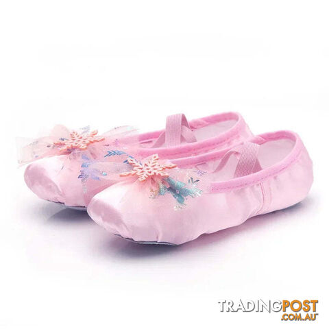 Cherry pink / 31Zippay Lovely Princess Dance Soft Soled Ballet Shoe Children Girls Cat Claw Chinese Ballerina Exercises Shoes