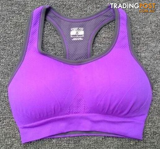 Purple / MZippay HOT Professional women sports bras GYM lady running fitness exercise quick-drying underwear training dancing Shockproof vest