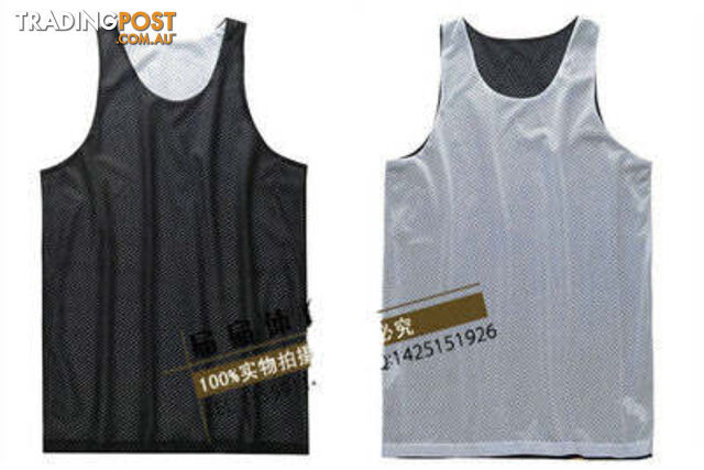 Black / MZippay Double-sides Wearing Ultra-light Breathable Basketball Jersey Reversible Sport Jerseys Big Size Training Jersey Gym Jerseys