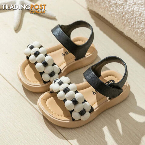 black / 27inner16cmZippay Children's Slippers Summer Girls and Boys Bathroom Home Anti slip Beach Shoes Soft Soled Baby Sandals