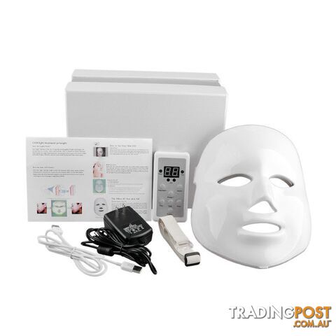 3 color / EU plugZippay NEW Korean Photodynamic LED Facial Mask Home Use Beauty Instrument Anti acne Skin Rejuvenation LED Photodynamic Beauty Face Mask