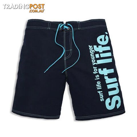 dark blue / XXLZippay Brand Male Beach Shorts Active Bermuda Quick-drying Man Swimwear Swimsuit XXXL Size Boxer Trunks Men Bottoms Boardshorts