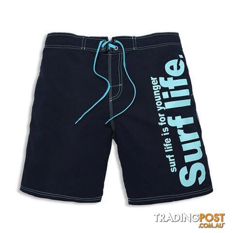 dark blue / XXXLZippay Brand Male Beach Shorts Active Bermuda Quick-drying Man Swimwear Swimsuit XXXL Size Boxer Trunks Men Bottoms Boardshorts