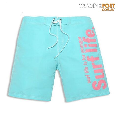 Sky Blue / SZippay Brand Male Beach Shorts Active Bermuda Quick-drying Man Swimwear Swimsuit XXXL Size Boxer Trunks Men Bottoms Boardshorts
