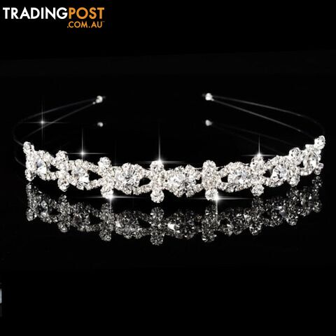 23Zippay Princess Wedding Bridal Bridesmaid Tiara Crown Headband Girls Crystal Rhinestone Jewelry hair Accessories Bride Head Ornament