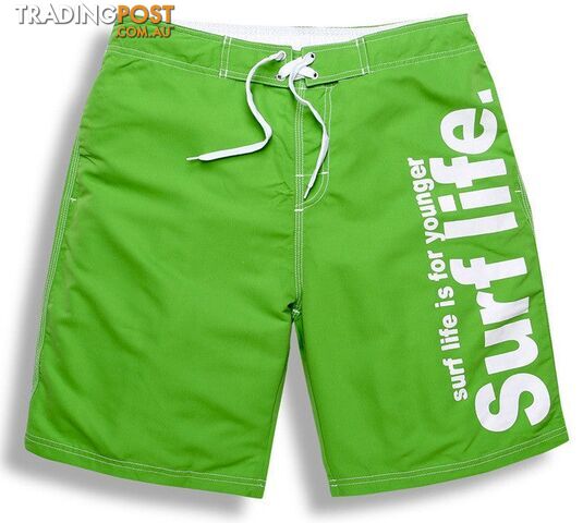 Green / SZippay Brand Male Beach Shorts Active Bermuda Quick-drying Man Swimwear Swimsuit XXXL Size Boxer Trunks Men Bottoms Boardshorts