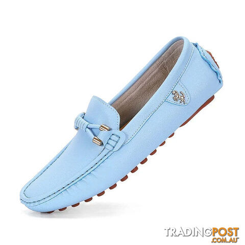 sky blue / 40Zippay Mens Dress Shoes Men's Formal Leather Shoes for Men Elegant Casual Business Social Male Shoe Wedding Party Shoes Driving Shoe