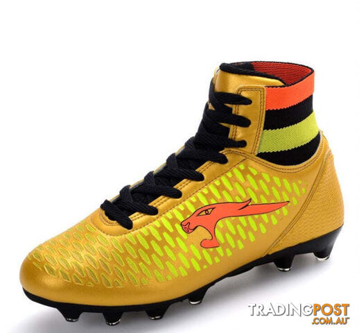 Orange / 9.5Zippay 3 colors EUR 33-44 superfly football boots brand design men's soccer shoes women botas de futbol specialty soccer boots cleats